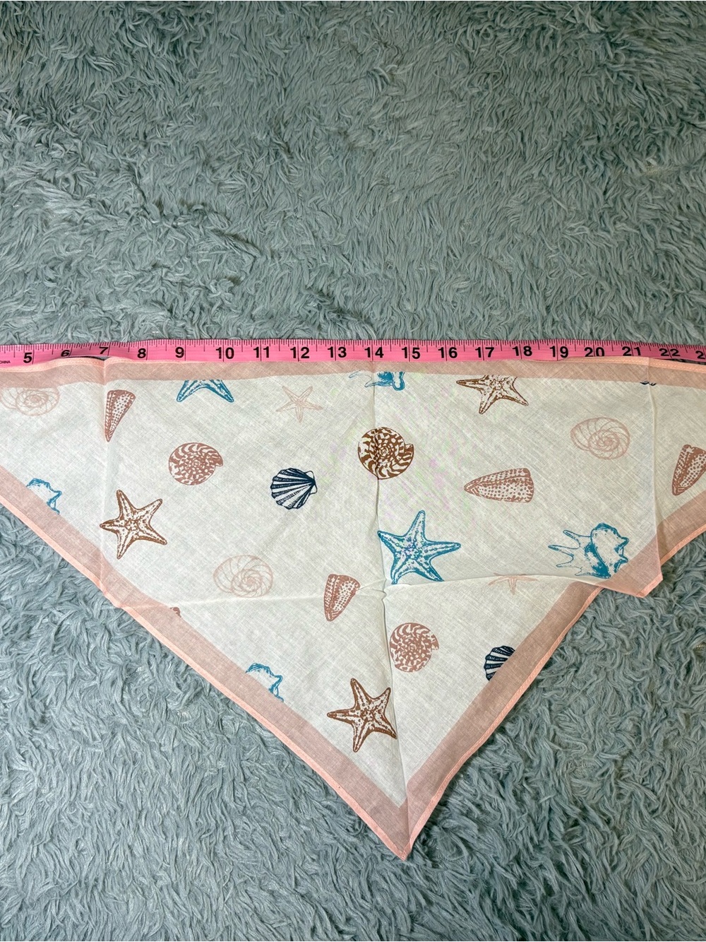 LOFT Pink Shell-Print SScarf - Picture 2 of 4